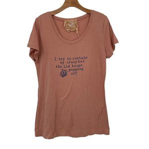 gypsy South Atlanta woman's graphic T-shirt scoop neck size large short sleeve